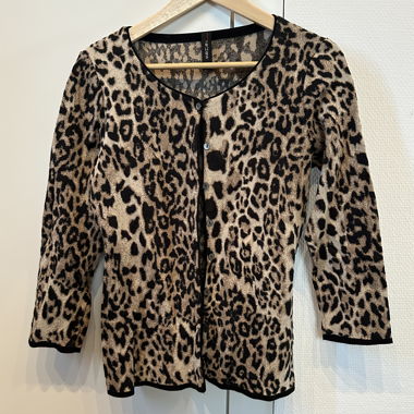 Cardigan con stampa leopardata Marc Cain