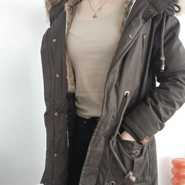 Parka invernale Navahoo con pelliccia sintetica XS/S