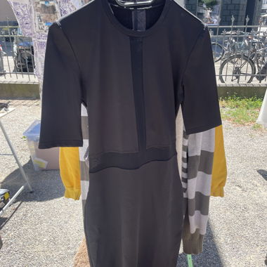 Abito in neoprene nero