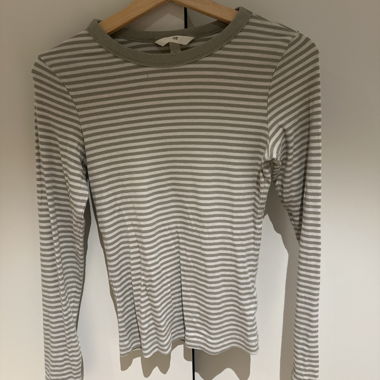 Maglia a Maniche Lunghe a Righe