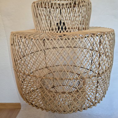 Lampada in rattan mtl.