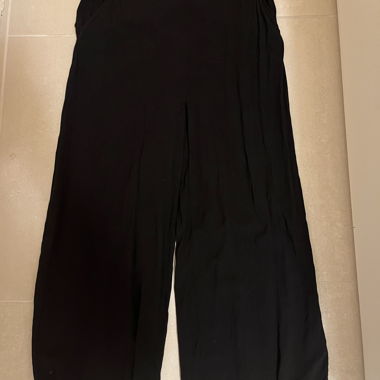 Black Wide-Leg Pants