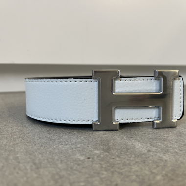 Ceinture blanche Hermes