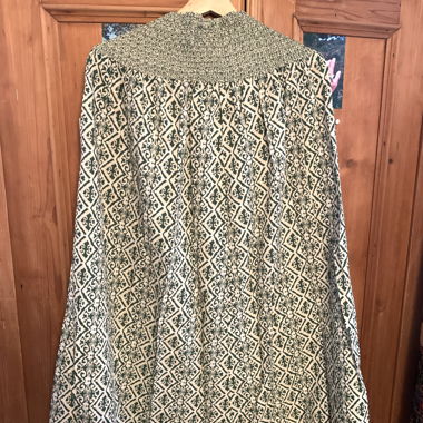 Patterned long skirt