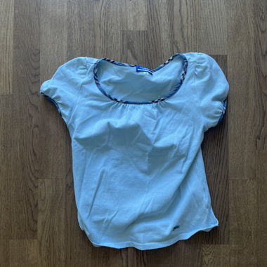 Turquoise short-sleeve T-shirt