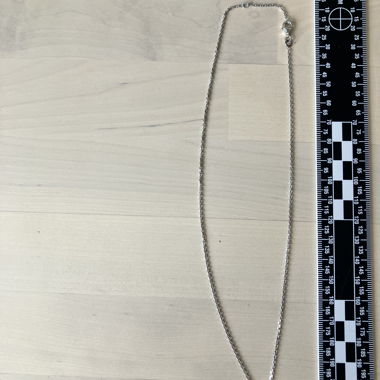 Silver necklace with heart pendant