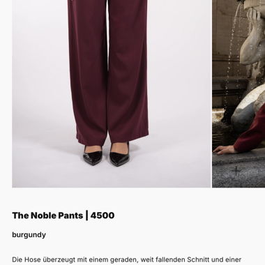 Pantalon ample bordeaux