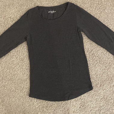 T-shirt à manches longues noir XS