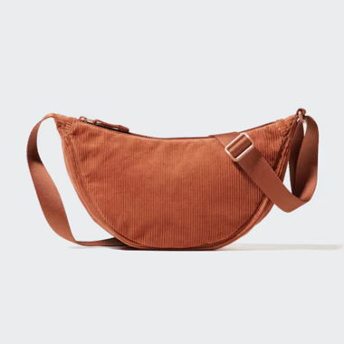 Uniqlo orange shoulder bag (curduroy)