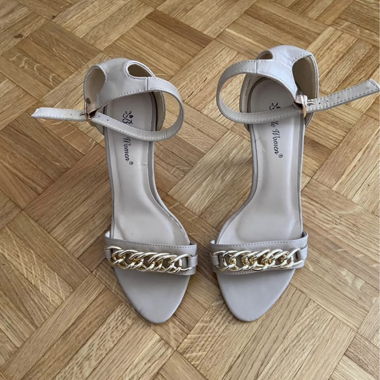 Beige High Heels Grösse 37