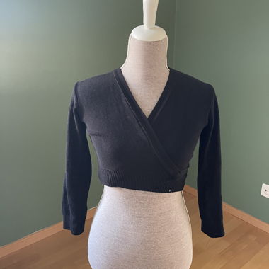 Black wrap bolero