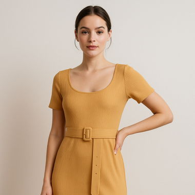 gelbes Sommerkleid