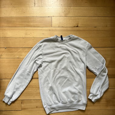 Pull blanc gris 