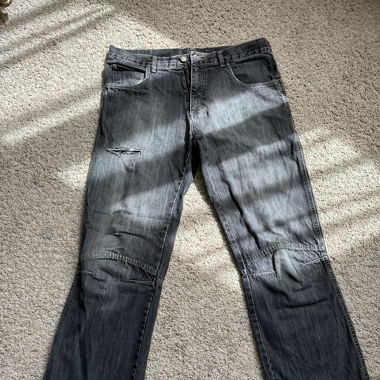 Y2k Vintage baggy Jeans grau