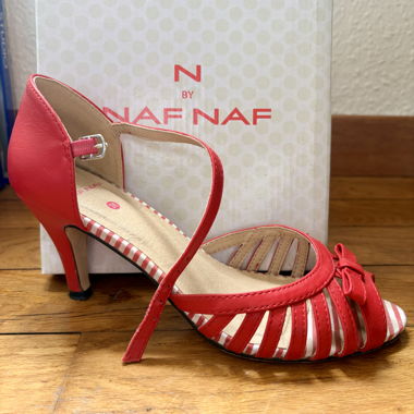 Red NAF NAF Sandals