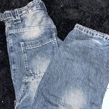 Bershka baggy Jeans dunkel blau 