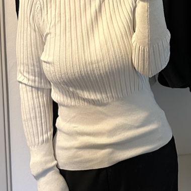 Maglia a maniche lunghe bianca