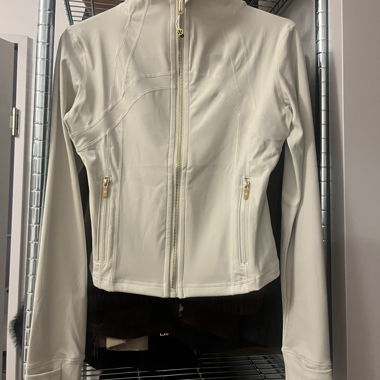 Veste lululemone Define beige avec détails dorés