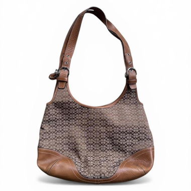 Coach Brown Monogram Hobo Bag