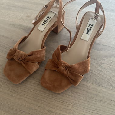 Suede-look sandals