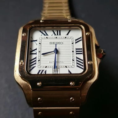 Cartier Santos Mod “Gold White”