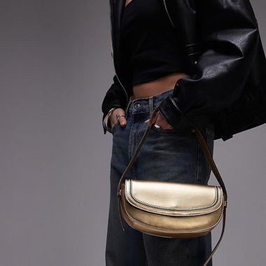Borsa a tracolla dorata