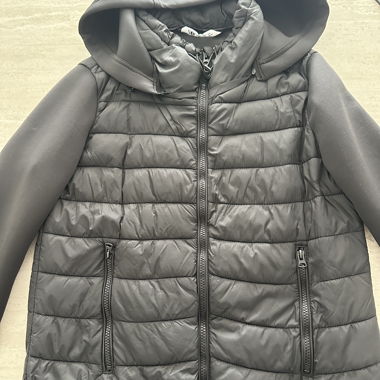 Veste matelassée ZARA pour femme avec manches en néoprène