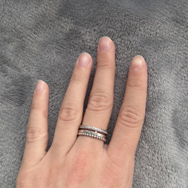 Anello in argento 925, misura 54
