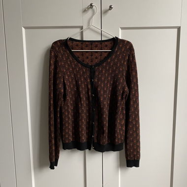 Strickjacke mit Glitzer, S