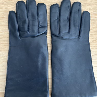 Gants en cuir noir