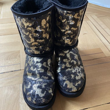 Ugg Sierra Sparkles Sequin Sheepskin Boots