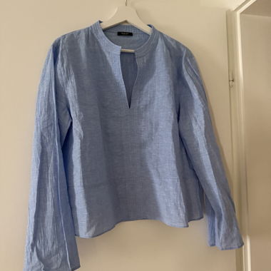 Light Blue Massimo Dutti Blouse