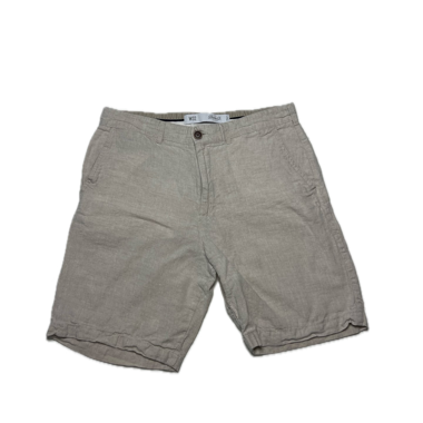 Beige Linen Shorts