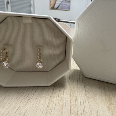 Swarovski Gold Earrings