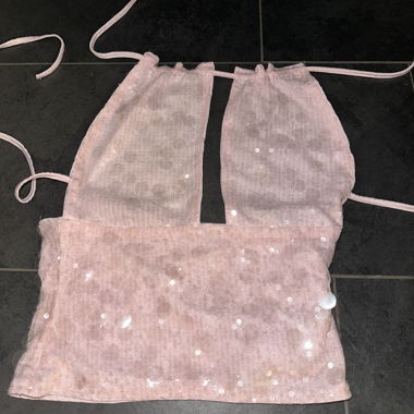 Pink Sequin Top