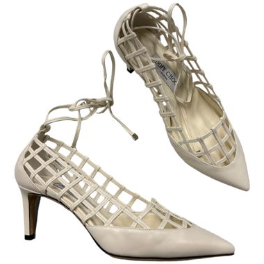 Jimmy Choo Soraya Pumps 39.5 cream white