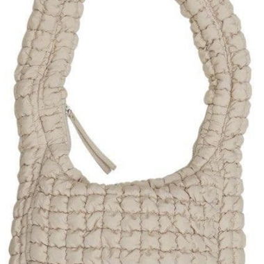 Borsa a tracolla imbottita My Mum made it Beige