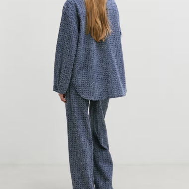 Suits in tweed denim from Edited