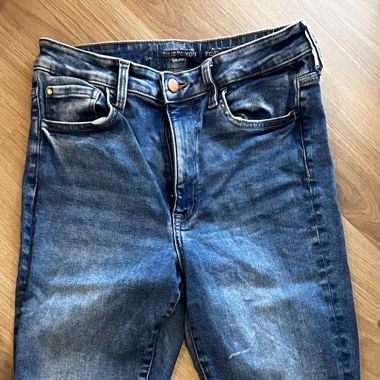 Damen blaue Jeans