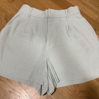 Light Green Zara Shorts