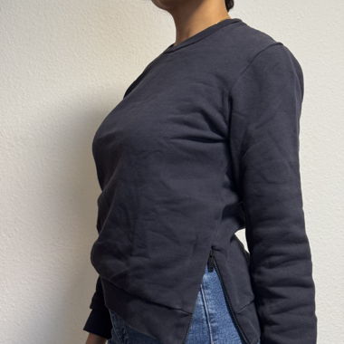 COS double lined sweater navy