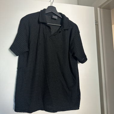 Black Pull&Bear Knit Polo