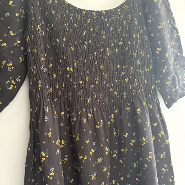 Geblümtes Maxi Kleid Gr M-L