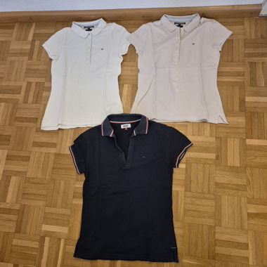 2 Tommy Hilfiger, 1 Tommy Jeans polo XS