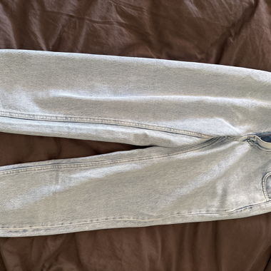 Jeans clairs taille haute