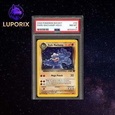 Pokemon PSA 8 Dark Machamp 10/82 Team Rocket Holo