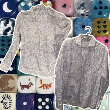 Chemise slim Eton à fleurs