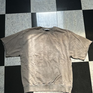 Khaki Sweatshirt mit Rundhalsausschnitt
