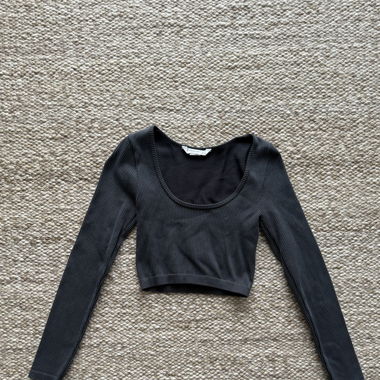 Cropped Langarmshirt
