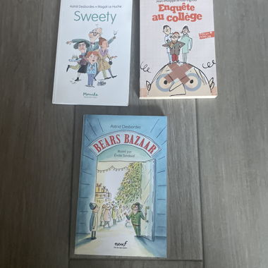 Set of 3 children’s books: "Sweety, Enquête, Bears"